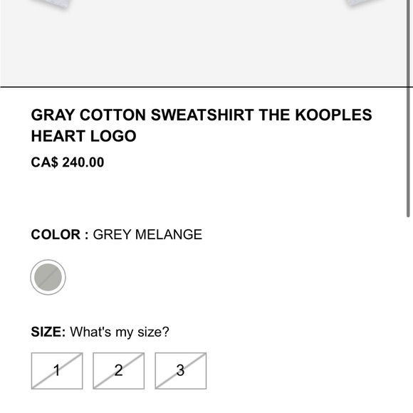 The Kooples Cropped Sweatshirt - Picture 9 of 16